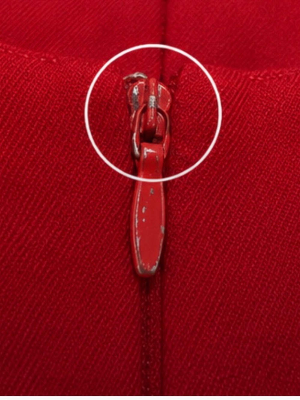 Vintage Alfred Sung 100% Virgin Wool Red Pencil Skirt Made in Canada 90s, size S - Picture 4 of 4